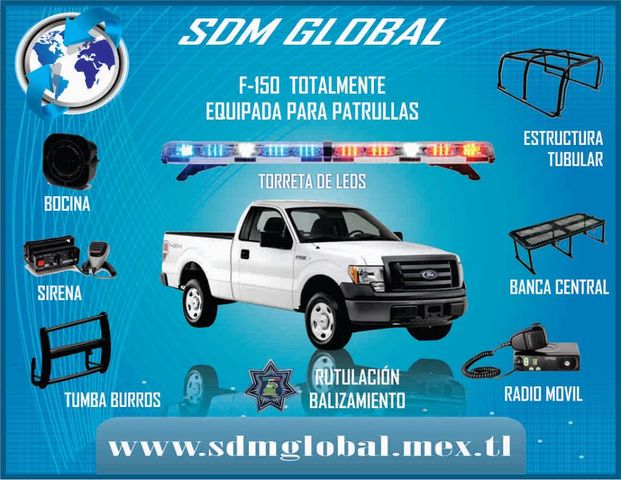 EQUIPO EQUIPAMIENTO CONVERSIÓN DE PATRULLAS SUBSEMUN CON EQUIPO MARCA WHELEN SDM GLOBAL MÉXICO UNIDADES MÓVILES GRÚAS AMBULANCIAS TORRETA SIRENA BOCINA ROLL BAR BURRERA TUMBA BURROS RADIO GPS SISTEMA DE TRANSITO INFRACIONES